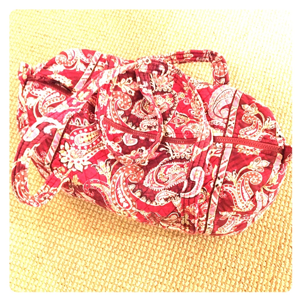 Vera Bradley Piccadilly Plum Red/Burgundy Tote